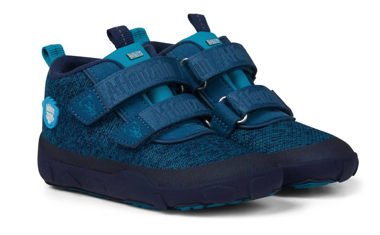 Affenzahn Bär Blau BOOTS Happy Knit Übergangsschuhe 1 Affenzahn Bär Blau BOOTS Happy Knit Übergangsschuhe