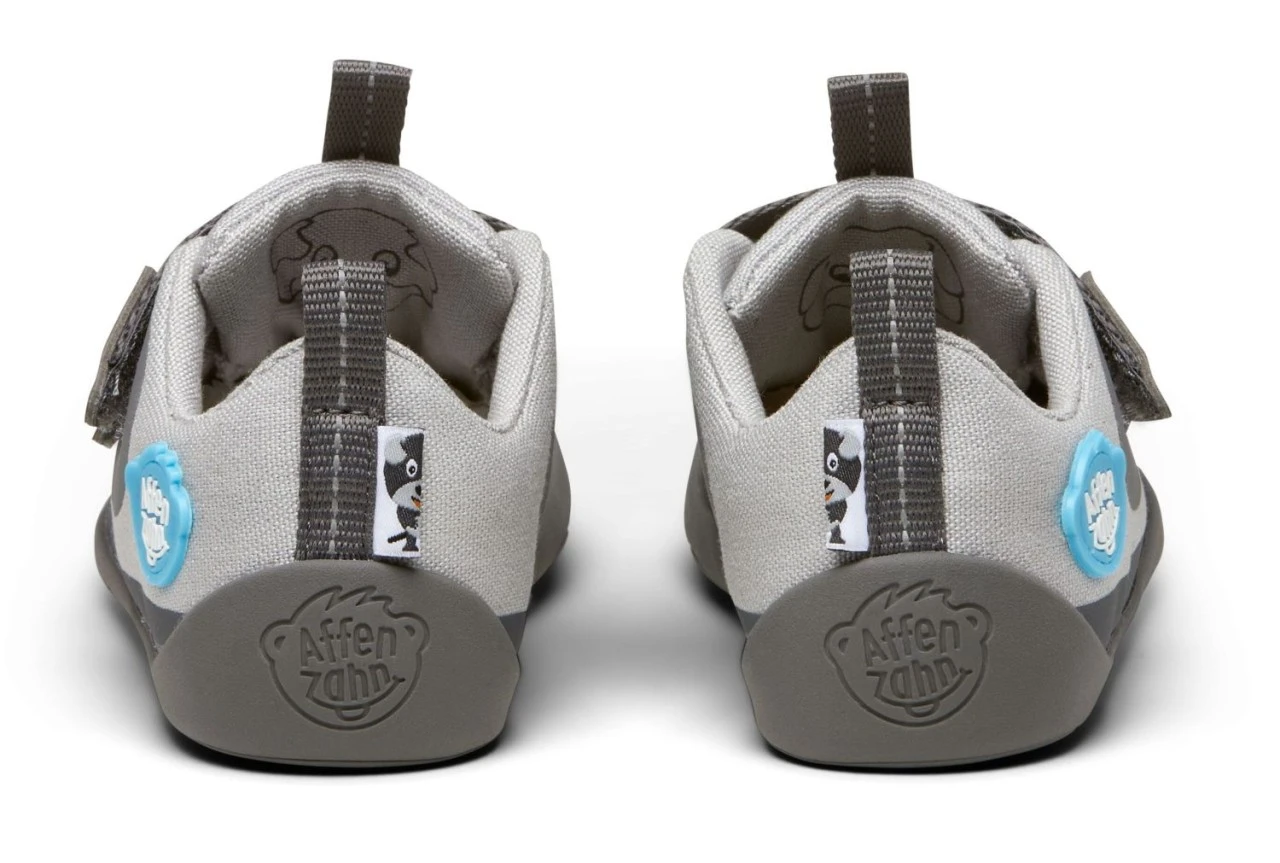 Affenzahn Lucky Hund Grau Barfußschuhe Baumwolle 10 Affenzahn Lucky Hund Grau Barfußschuhe Baumwolle – Bild 10