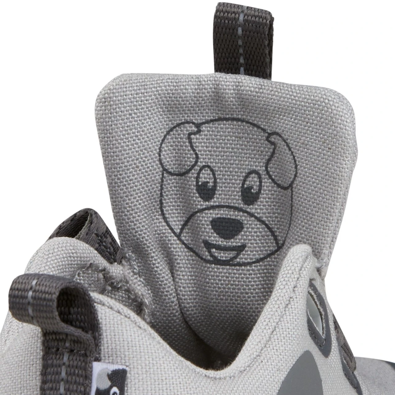 Affenzahn Lucky Hund Grau Barfußschuhe Baumwolle 8 Affenzahn Lucky Hund Grau Barfußschuhe Baumwolle – Bild 8