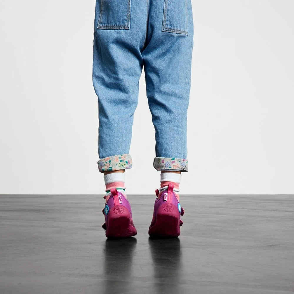 Affenzahn Lucky Vogel Lila Barfußschuhe Baumwolle 10 Affenzahn Lucky Vogel Lila Barfußschuhe Baumwolle – Bild 10