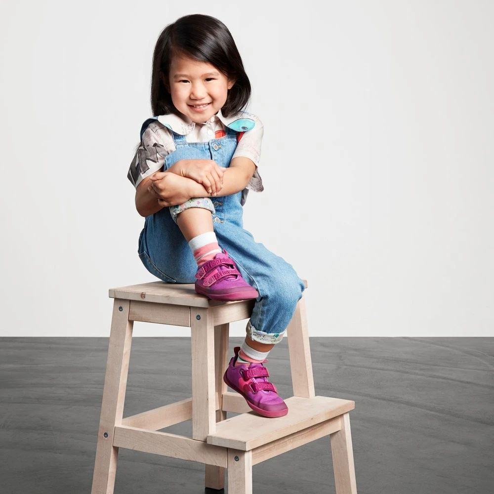 Affenzahn Lucky Vogel Lila Barfußschuhe Baumwolle 9 Affenzahn Lucky Vogel Lila Barfußschuhe Baumwolle – Bild 9