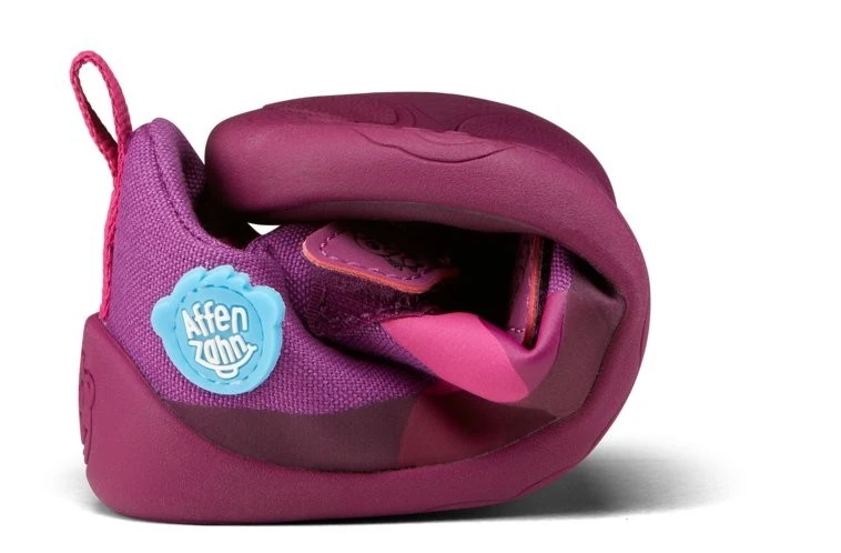 Affenzahn Lucky Vogel Lila Barfußschuhe Baumwolle 8 Affenzahn Lucky Vogel Lila Barfußschuhe Baumwolle – Bild 8