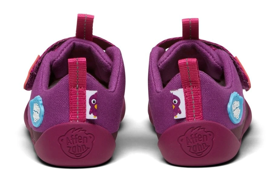 Affenzahn Lucky Vogel Lila Barfußschuhe Baumwolle 7 Affenzahn Lucky Vogel Lila Barfußschuhe Baumwolle – Bild 7