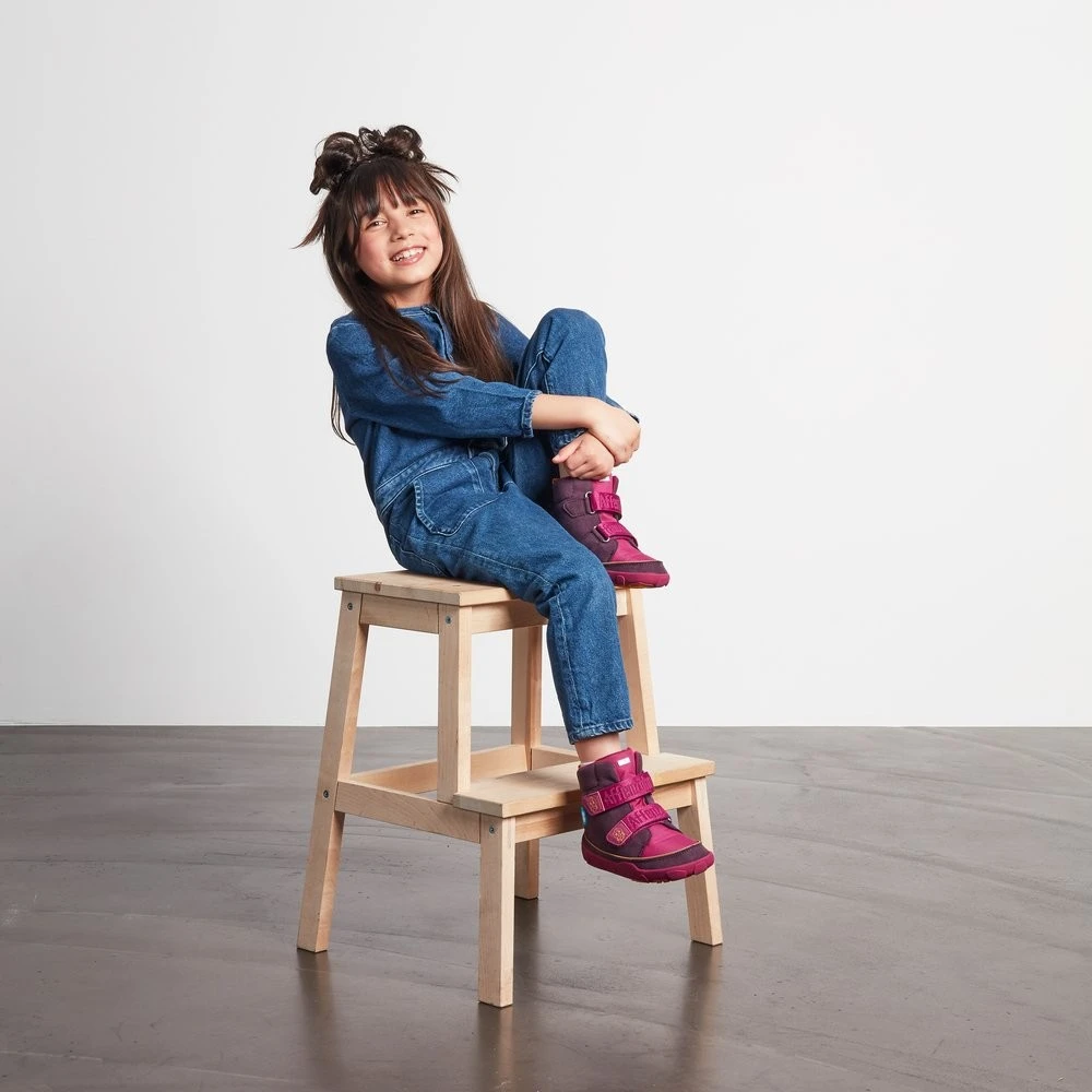 Affenzahn Winterstiefel Vogel Lila Comfy Vegan 5 Affenzahn Winterstiefel Vogel Lila Comfy Vegan – Bild 5