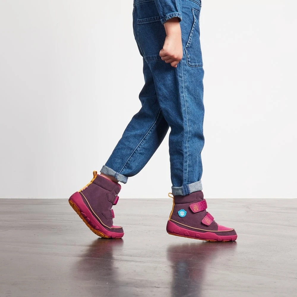 Affenzahn Winterstiefel Vogel Lila Comfy Vegan 3 Affenzahn Winterstiefel Vogel Lila Comfy Vegan – Bild 3