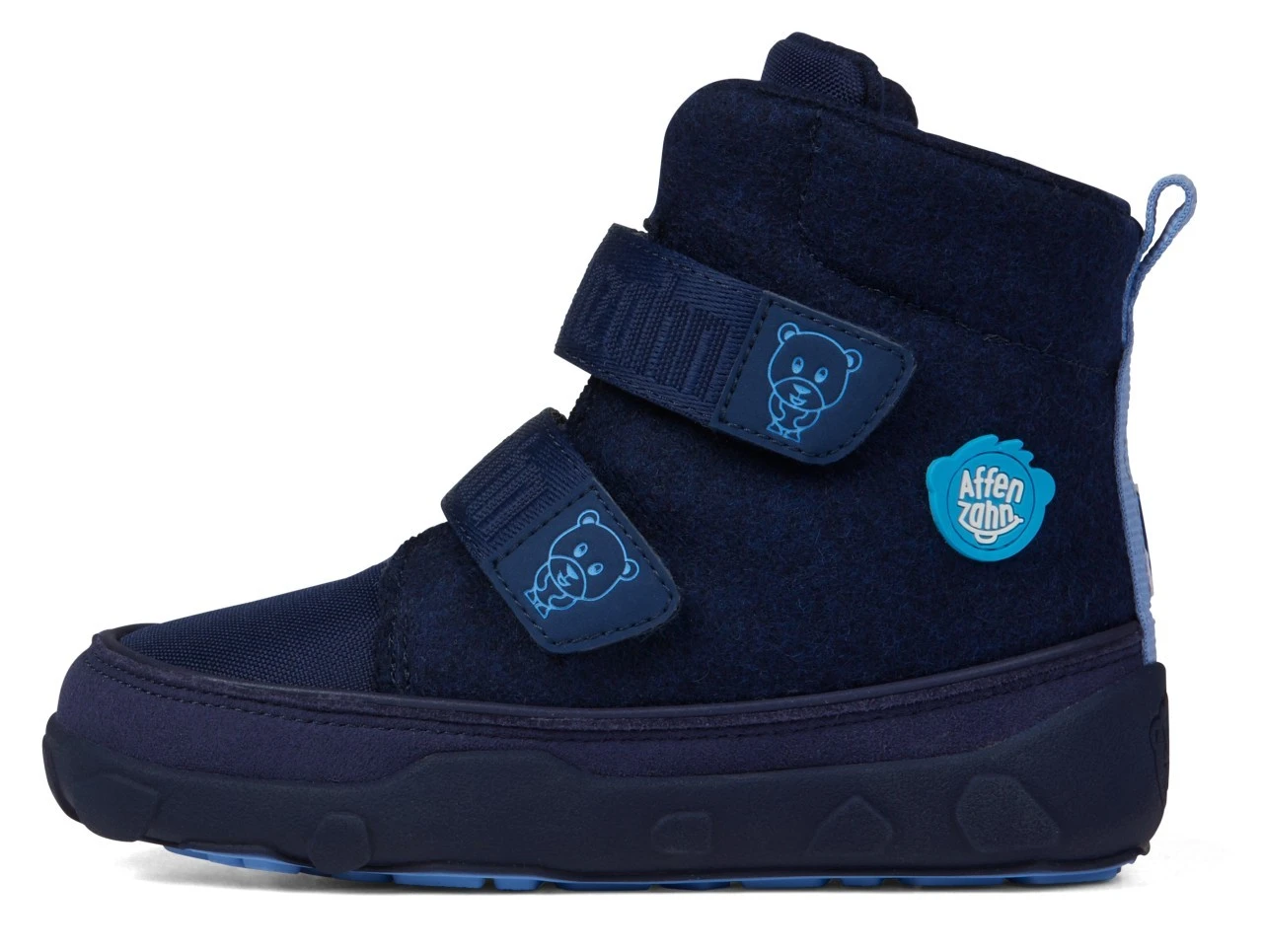 Affenzahn Winterstiefel Bär Wolle Comfy Walk Blau 5 Affenzahn Winterstiefel Bär Wolle Comfy Walk Blau – Bild 5