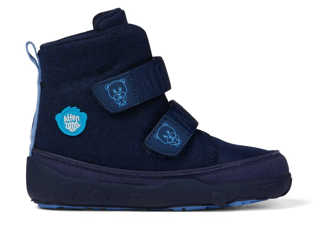 Affenzahn Winterstiefel Bär Wolle Comfy Walk Blau 7 Affenzahn Winterstiefel Bär Wolle Comfy Walk Blau – Bild 7
