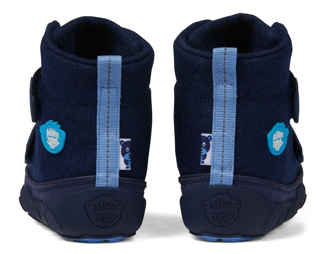 Affenzahn Winterstiefel Bär Wolle Comfy Walk Blau 2 Affenzahn Winterstiefel Bär Wolle Comfy Walk Blau – Bild 2