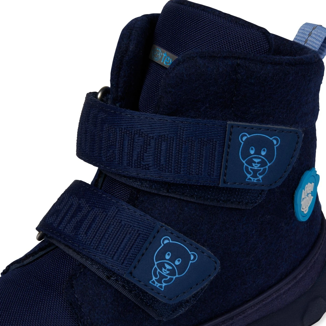 Affenzahn Winterstiefel Bär Wolle Comfy Walk Blau 9 Affenzahn Winterstiefel Bär Wolle Comfy Walk Blau – Bild 9