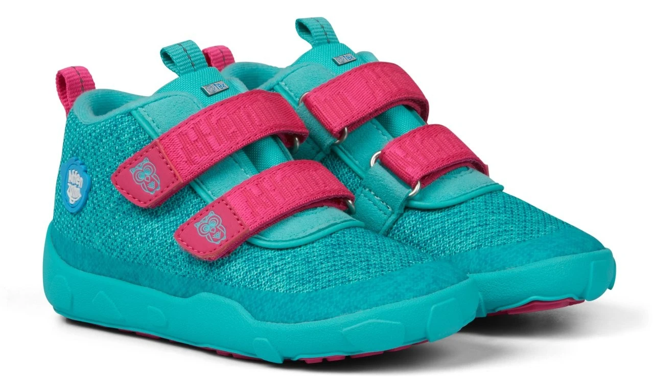 Affenzahn Eule Türkis Knit BOOTS Türkis Übergangsschuhe 1 Affenzahn Eule Türkis Knit BOOTS Türkis Übergangsschuhe