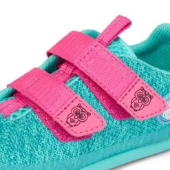 Affenzahn Eule Türkis Knit SNEAKER Barfußschuhe -Kleine Welt Verkauf Affenzahn Knit Eule Klett 10 1280x1280