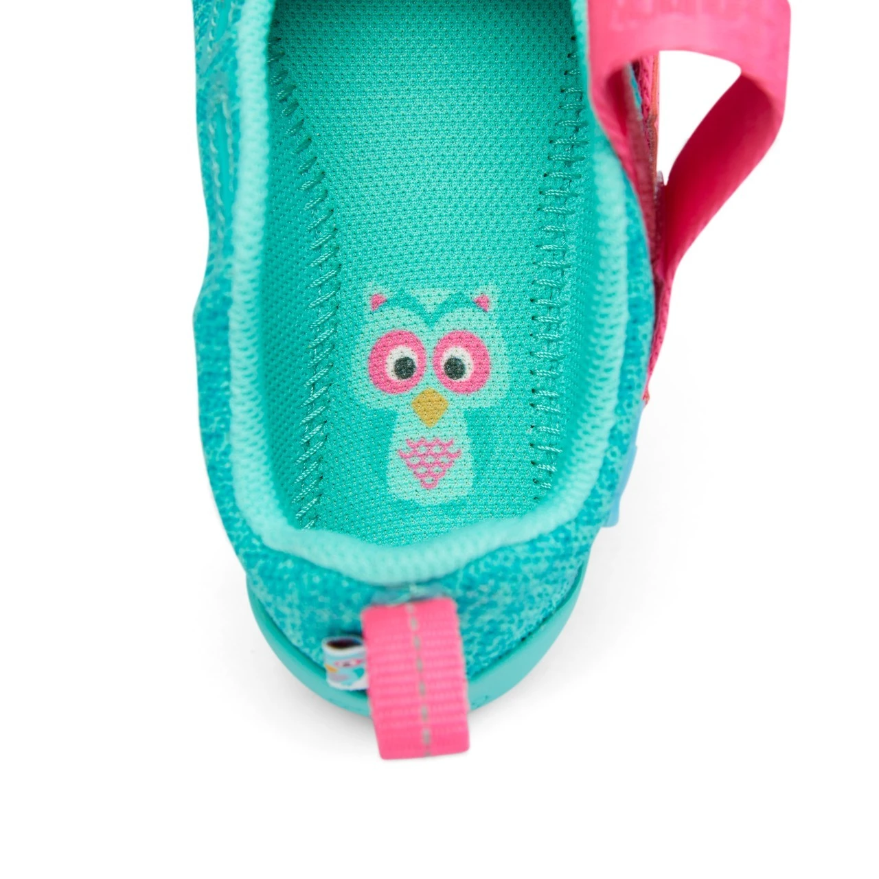 Affenzahn Barfußschuh Eule KNIT Türkis Schnürer 5 Affenzahn Barfußschuh Eule KNIT Türkis Schnürer – Bild 5