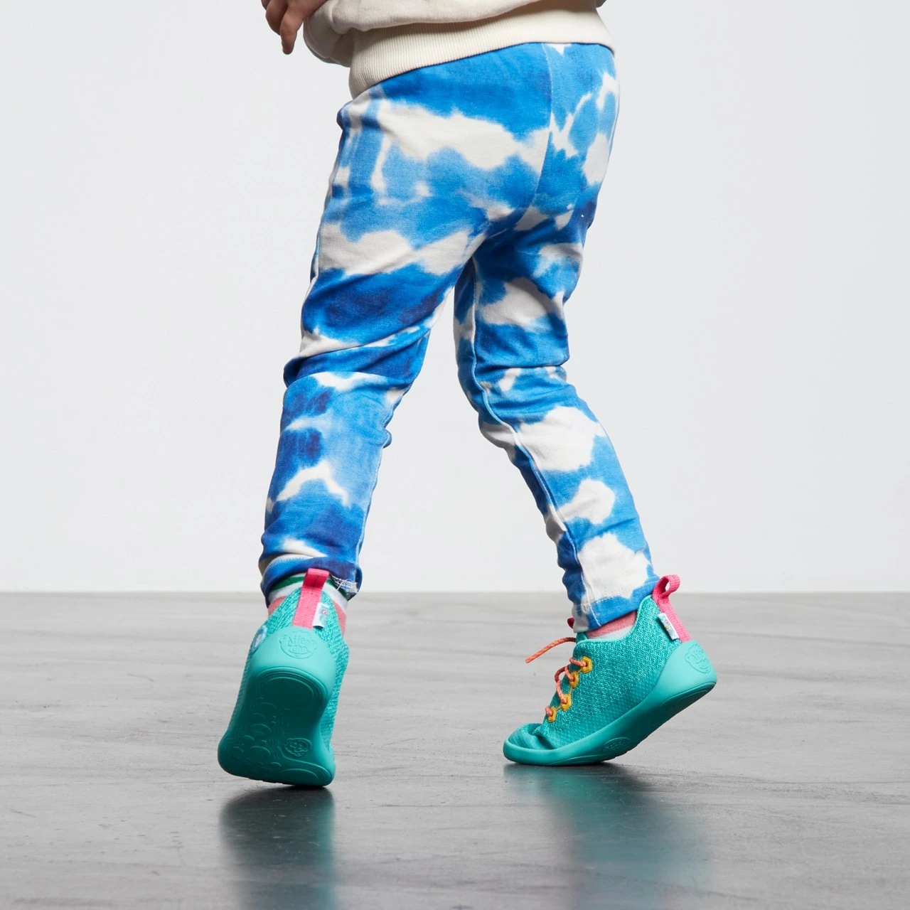 Affenzahn Barfußschuh Eule KNIT Türkis Schnürer 4 Affenzahn Barfußschuh Eule KNIT Türkis Schnürer – Bild 4