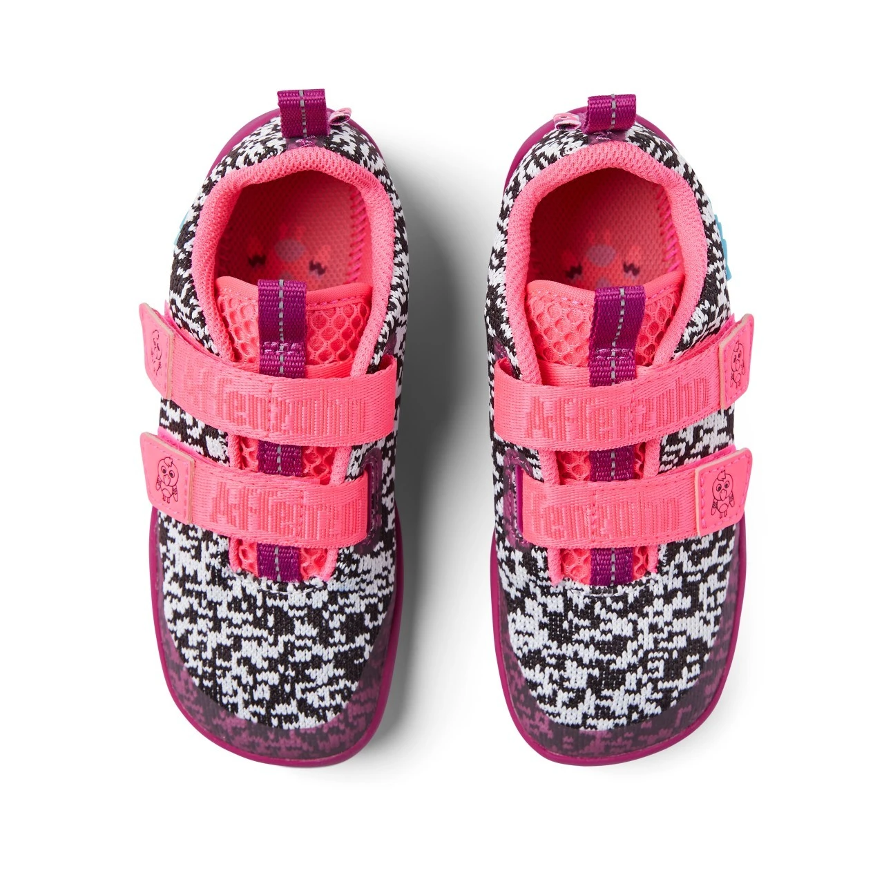 Affenzahn Flamingo Black/white/pink SNEAKER Knit Barfußschuhe 2 Affenzahn Flamingo Black/white/pink SNEAKER Knit Barfußschuhe – Bild 2