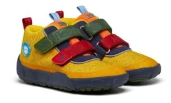 Affenzahn Tukan Happy Knit BOOTS Gelb/blau Übergangsschuhe