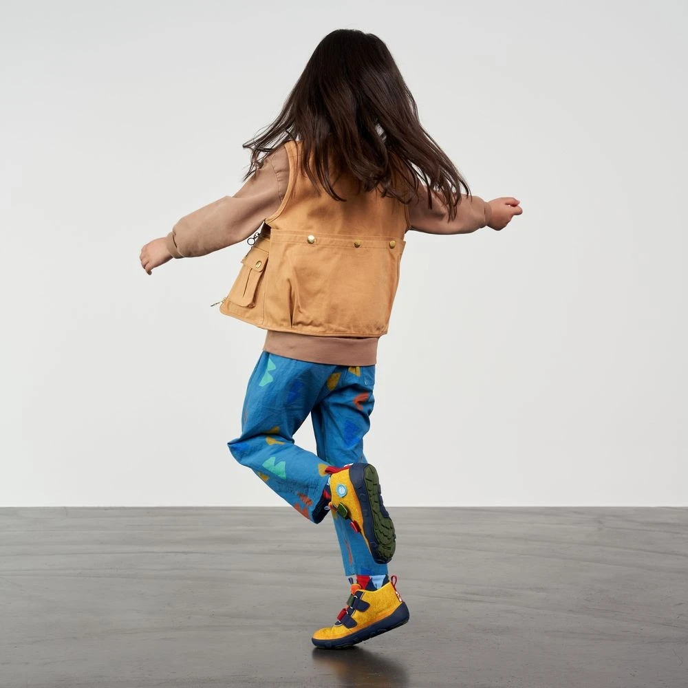 Affenzahn Tukan Happy Knit BOOTS Gelb/blau Übergangsschuhe 6 Affenzahn Tukan Happy Knit BOOTS Gelb/blau Übergangsschuhe – Bild 6