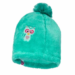 AFFENZAHN AFZ-BNM-002-006 Plüsch Mütze M Eule Türkis -Kleine Welt Verkauf affenzahn afz bnm 002 006 plusch mutze m eule turkis 2