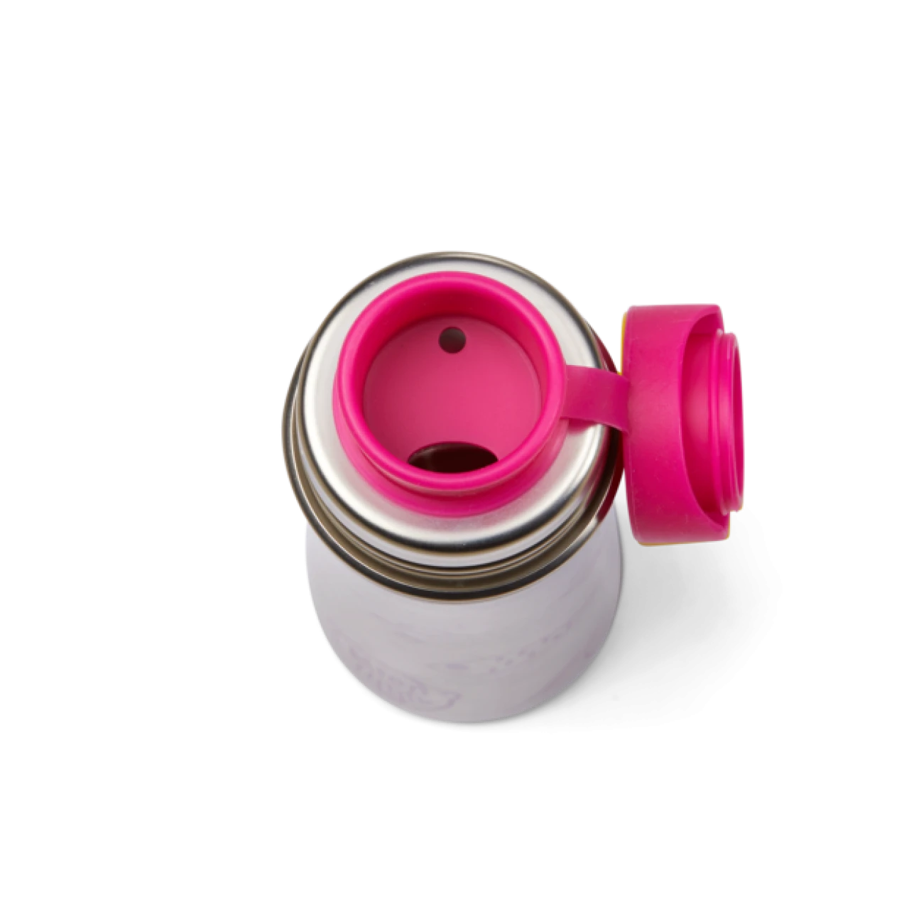 AFFENZAHN AFZ-BOT-001-006 Edelstahl-Trinkflasche Eule Silber Pink 2 AFFENZAHN AFZ-BOT-001-006 Edelstahl-Trinkflasche Eule Silber Pink – Bild 2