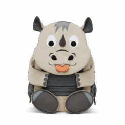 AFFENZAHN AFZ-FAL-001-047 Großer Kindergartenrucksack Großer Freund Nashorn Beige