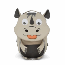 AFFENZAHN AFZ-FAS-001-047 Kleiner Kindergartenrucksack Kleiner Freund Nashorn Beige