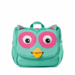 AFFENZAHN AFZ-WAB-001-006 Kulturtasche Eule Türkis