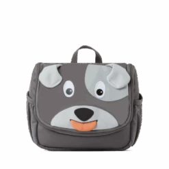 AFFENZAHN AFZ-WAB-001-026 Kulturtasche Hund Grau