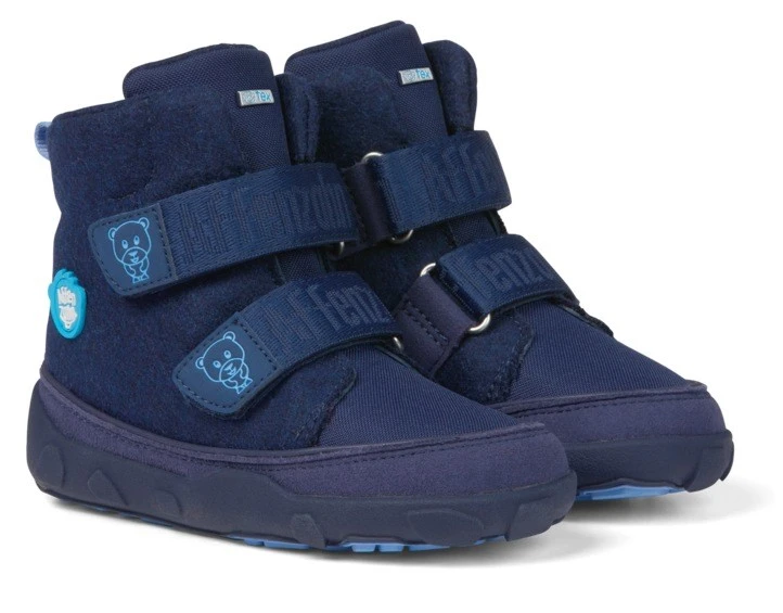 Affenzahn Winterstiefel Bär Blau Mit Wolle Klettboots 1 Affenzahn Winterstiefel Bär Blau Mit Wolle Klettboots